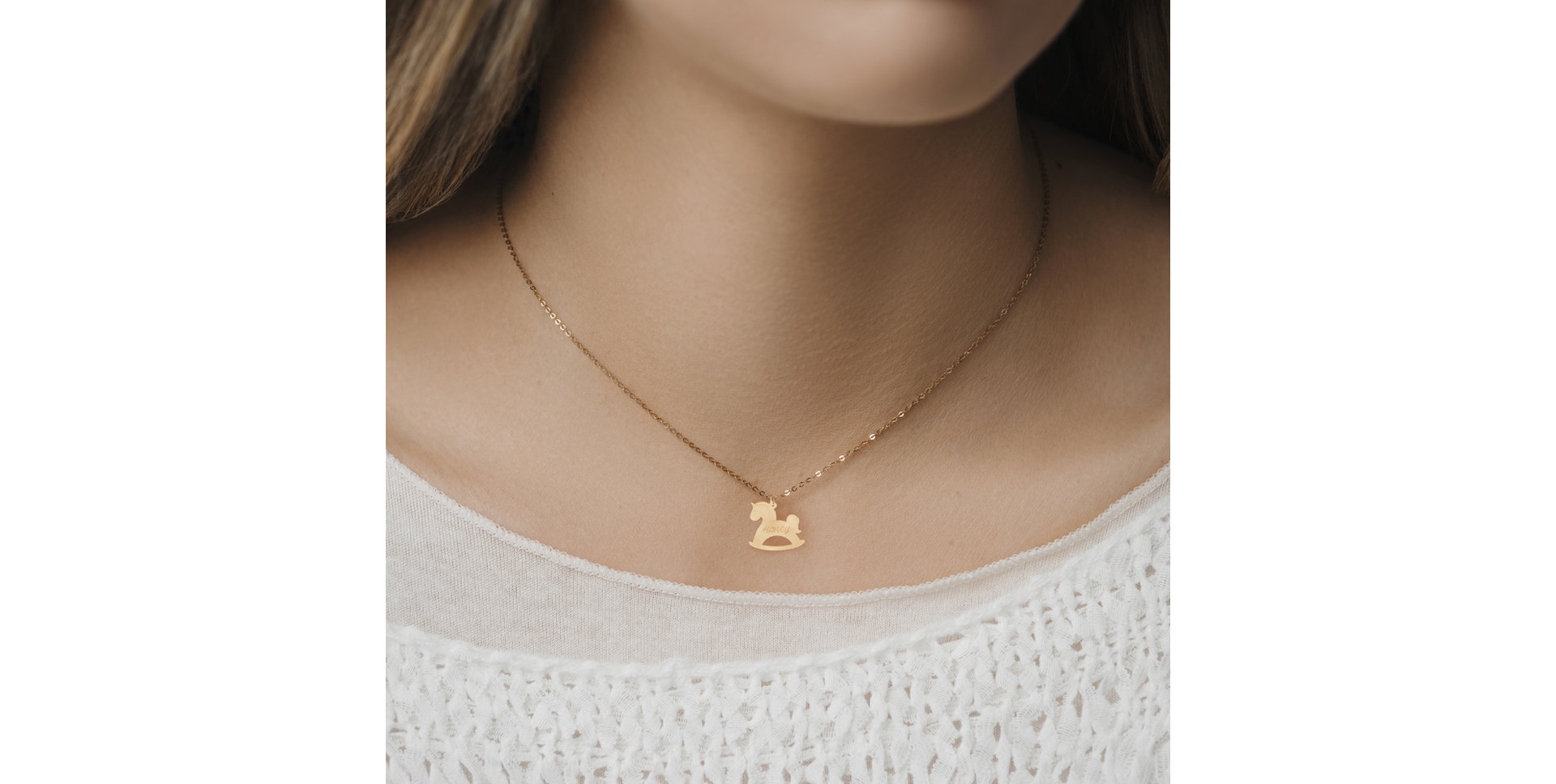 Diamond necklace Honey Horse