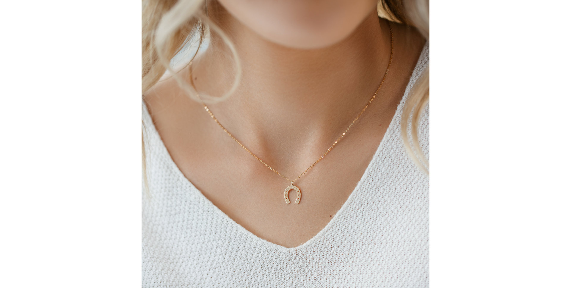 Diamond necklace Horseshoe