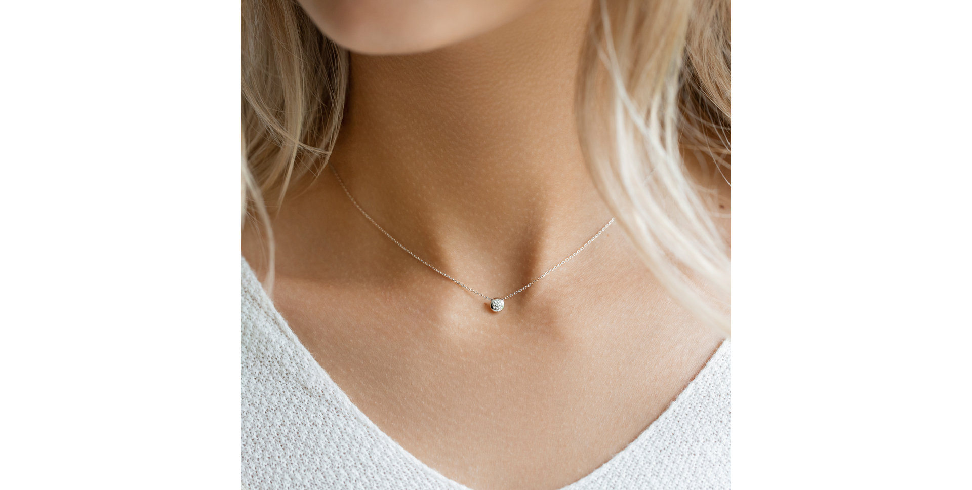 Diamond necklace Sparkling Dots