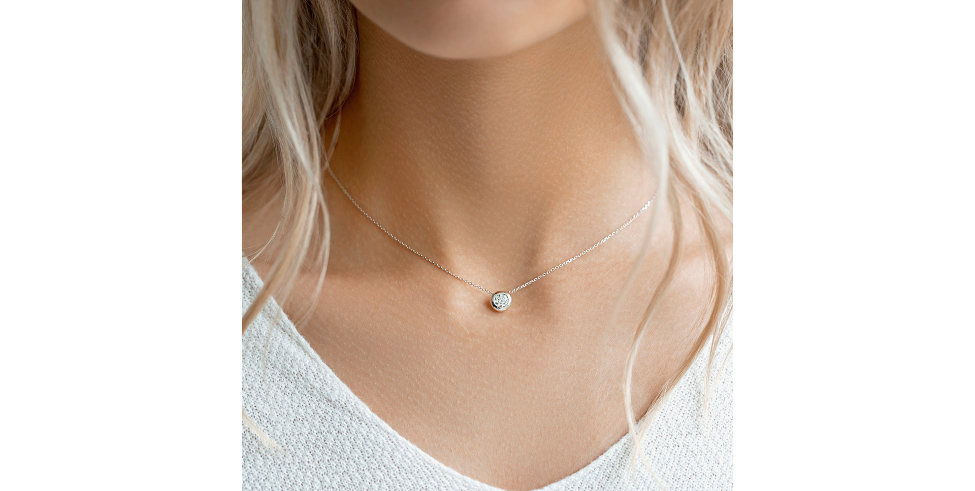 Diamond necklace Sparkling Dots