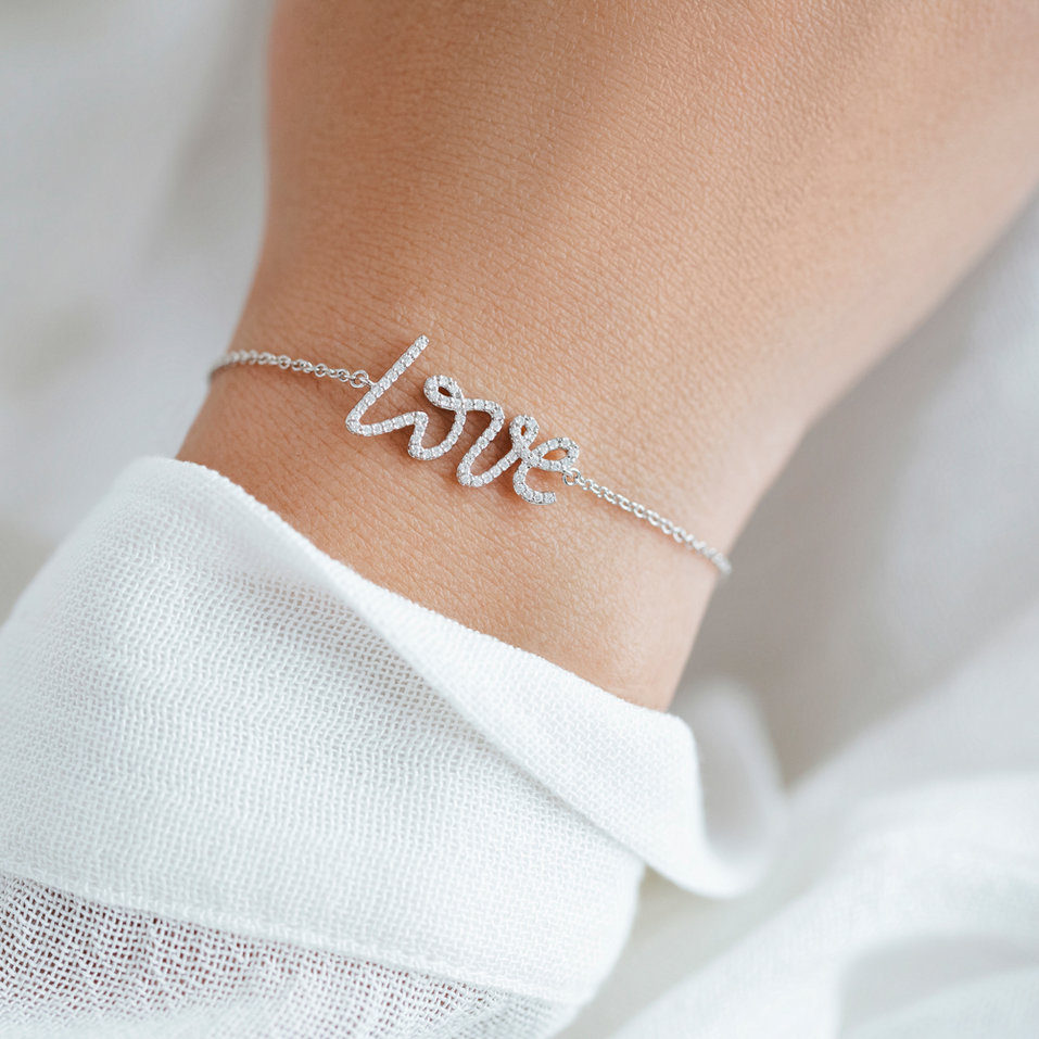 Bracelet with diamonds Pure in Love