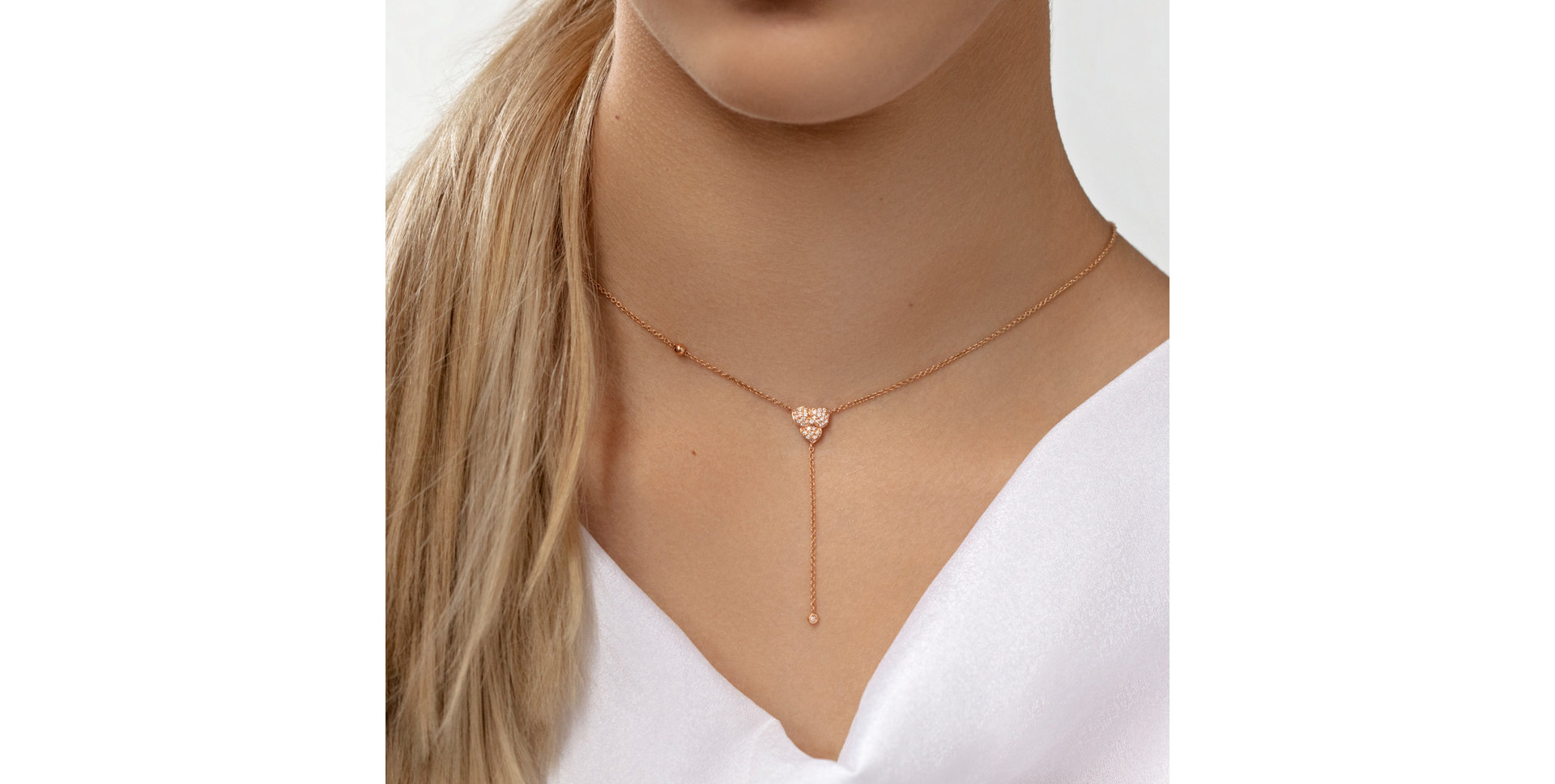 Diamond necklace Petal Waterfall