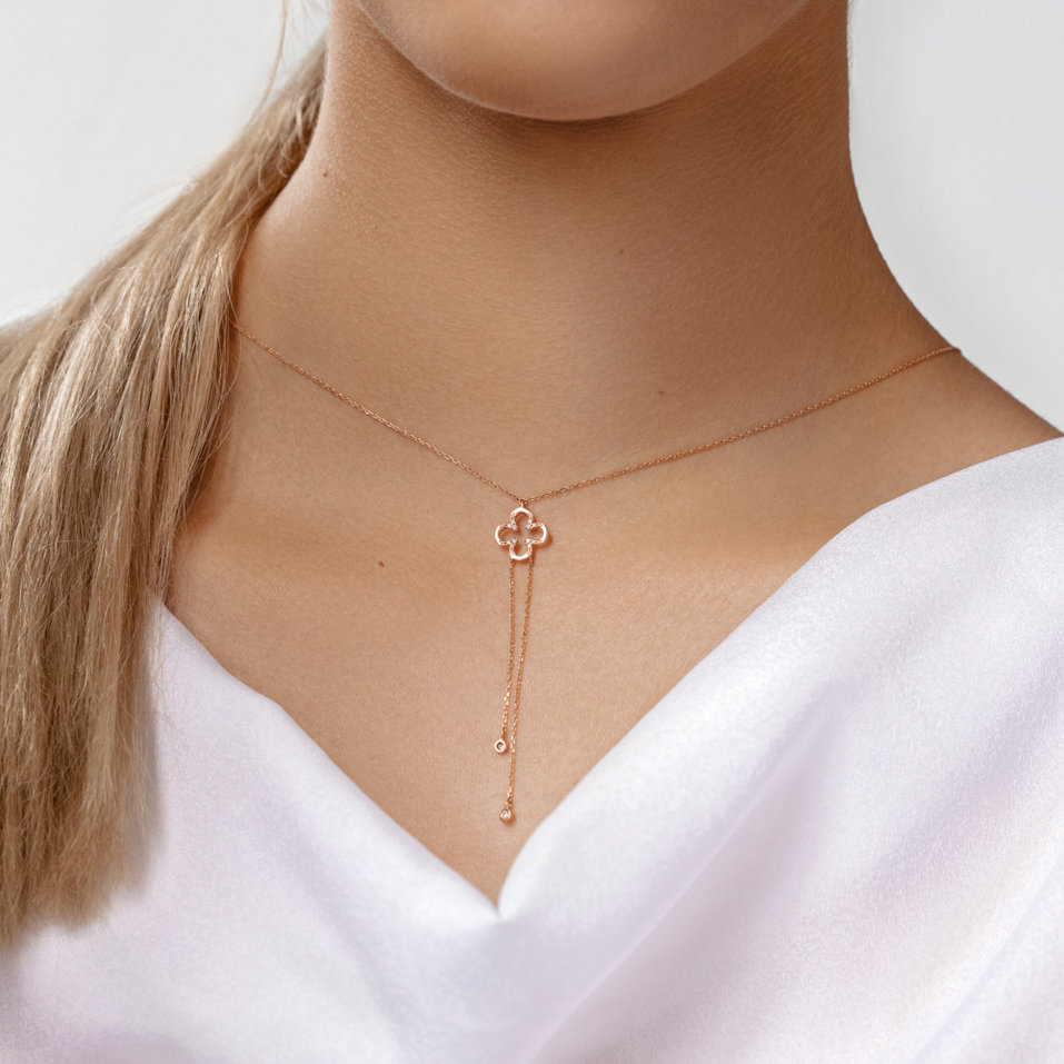 Diamond necklace Glamour Waterfall