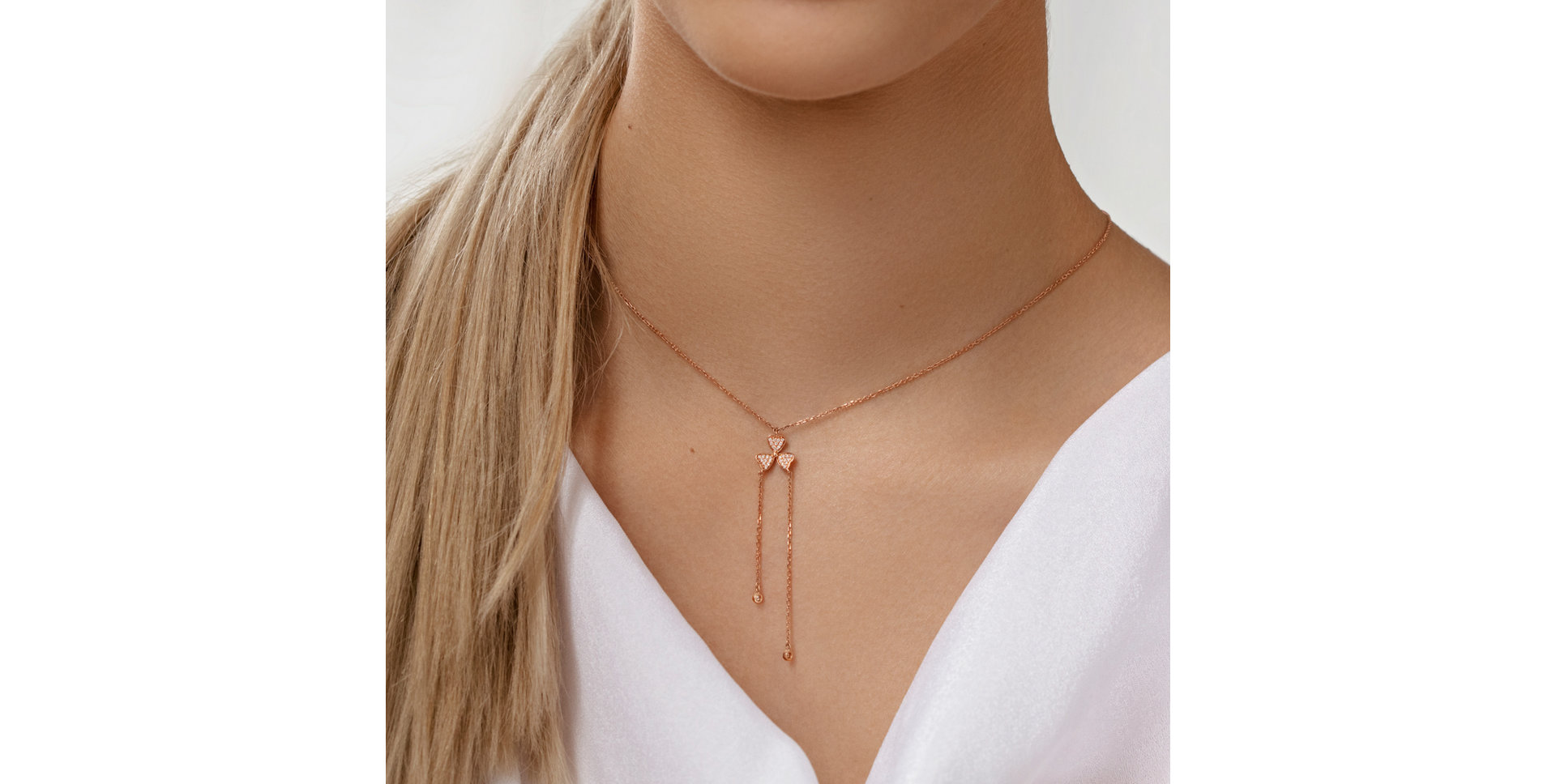 Diamond necklace Flower Waterfall