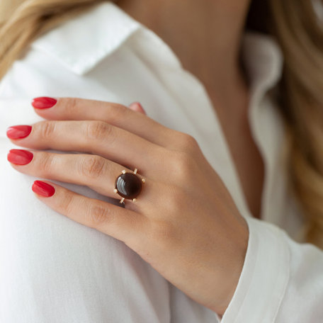 Diamond ring with Prehnite Niche