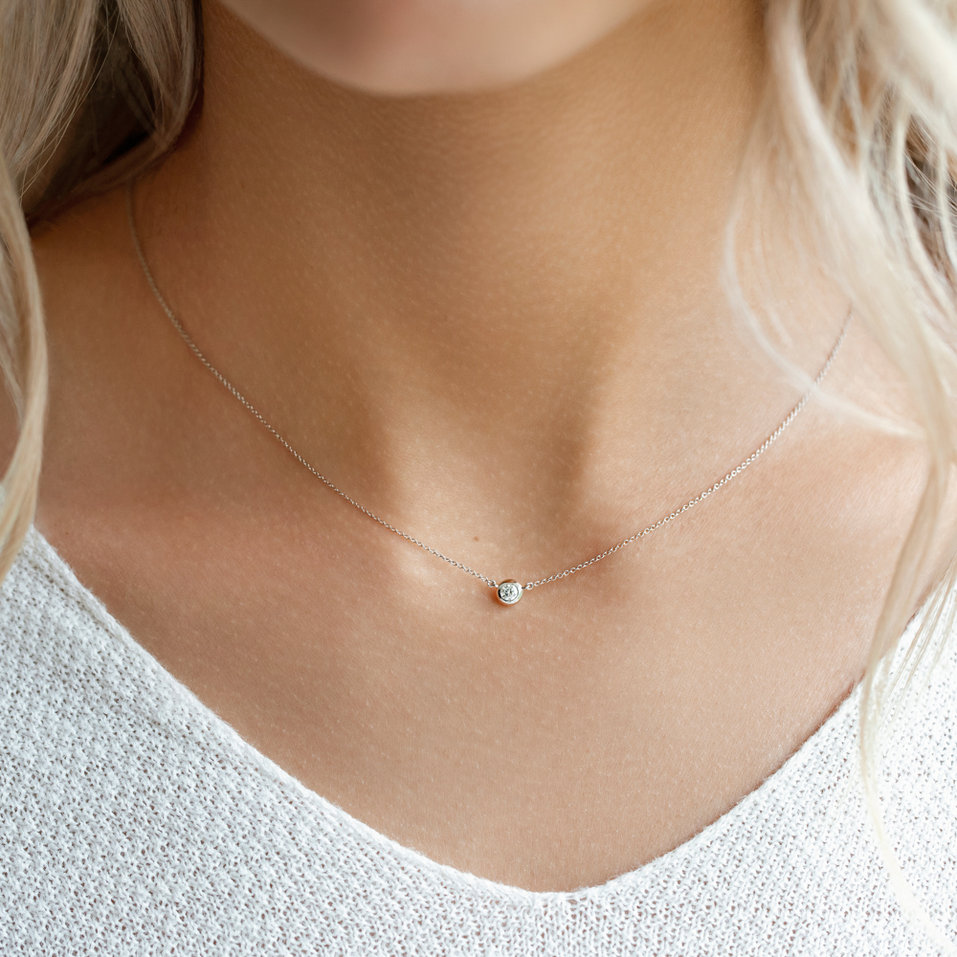 Diamond necklace Sparkling Drop