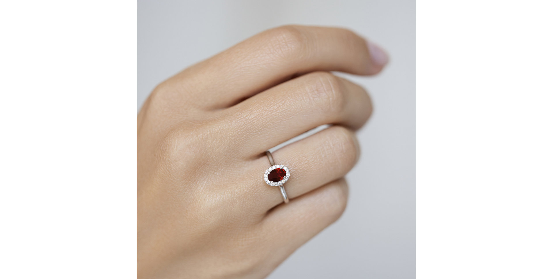 Diamond ring with Ruby Princess Wish