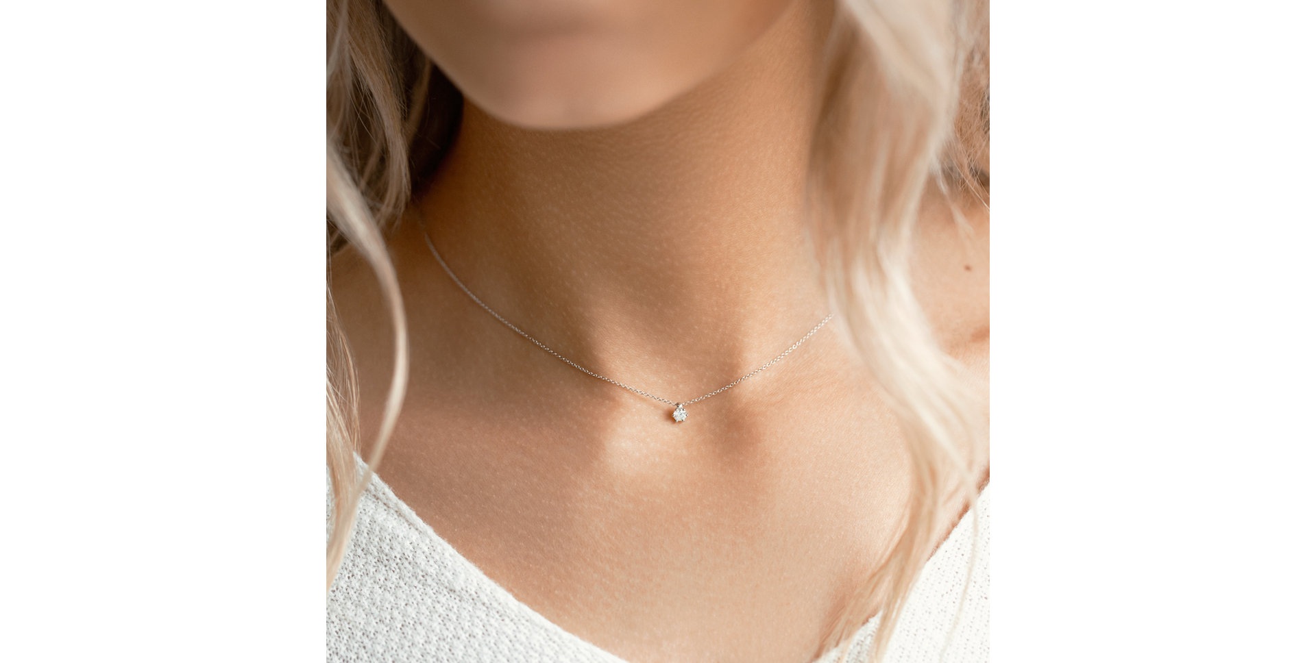 Diamond necklace Eternal Drop