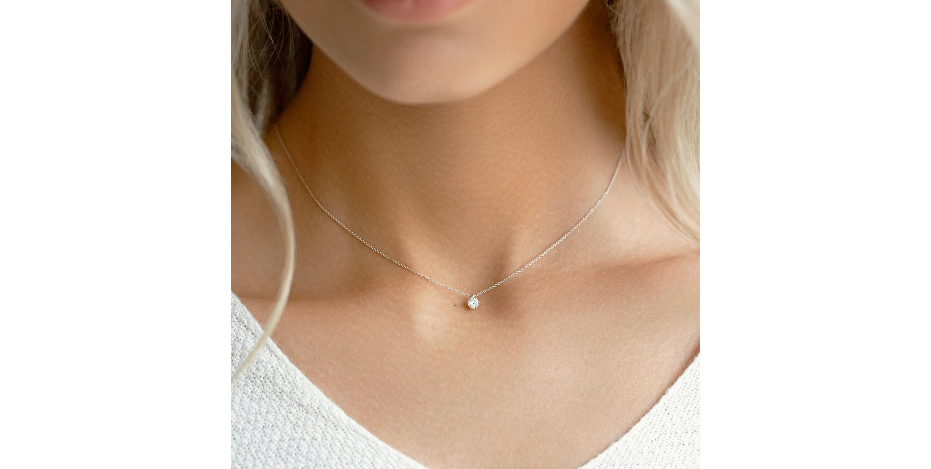 Diamond necklace Eternal Drop