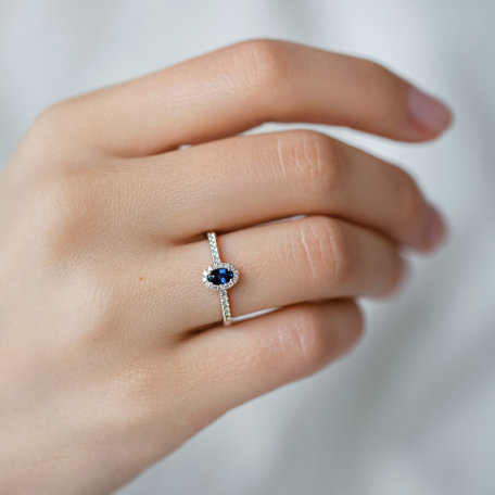 Diamond ring with Sapphire Princess Desperation