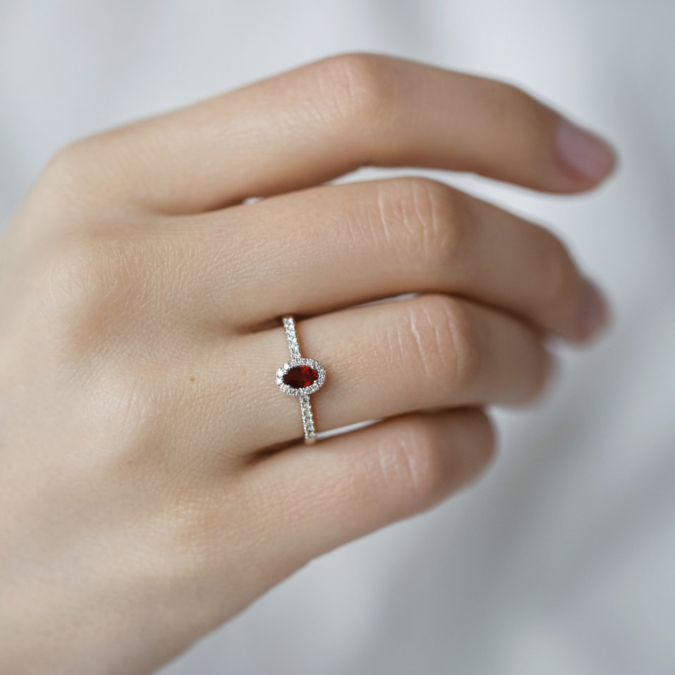 Diamond ring with Ruby Princess Desperation