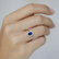 Diamond ring with Sapphire Princess5