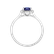 Diamond ring with Sapphire Princess4