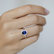 Diamond ring with Sapphire Princess3