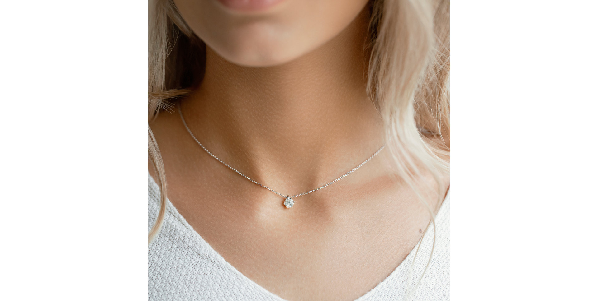 Diamond necklace Eternal Drop