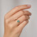 Diamond ring with Emerald Princess Sparkle3