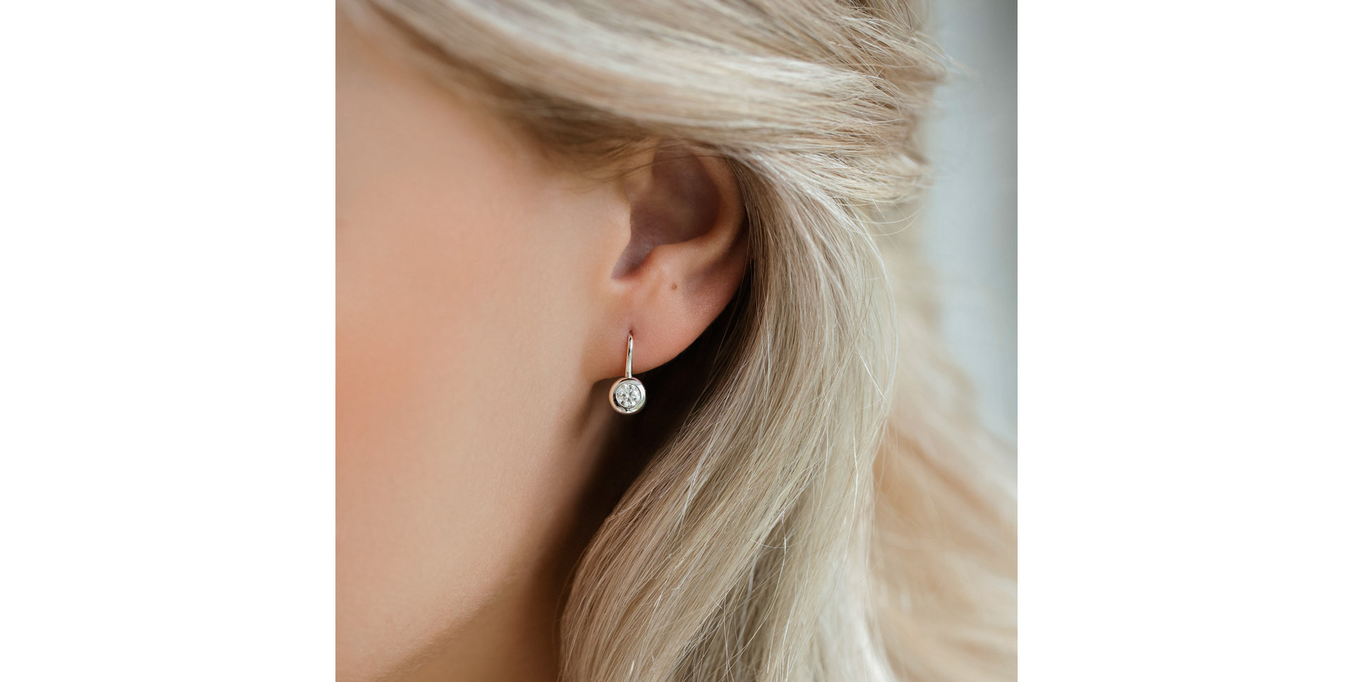 Diamond earrings Sparkling Dots