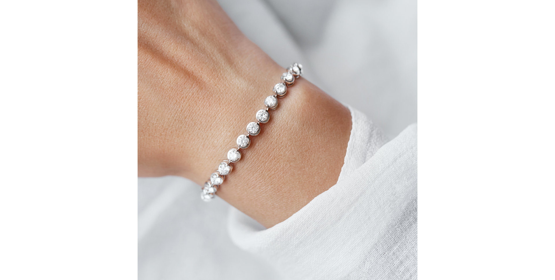 Bracelet with diamonds Sparkling Drops