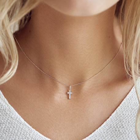 Diamond pendant Small Cross