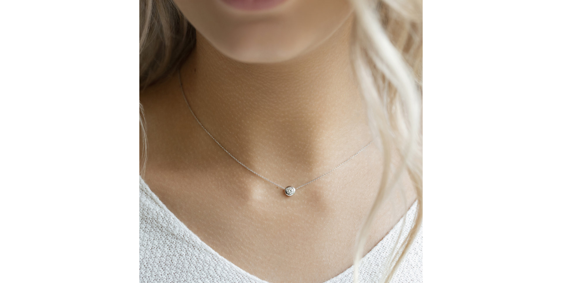 Diamond necklace Sparkling Dots