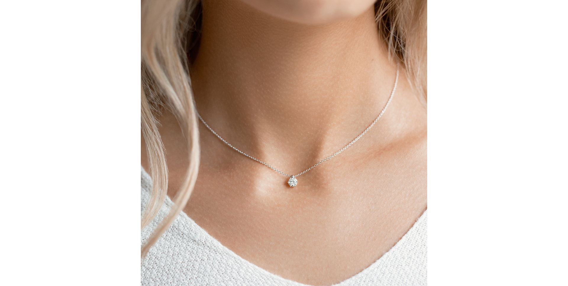 Diamond necklace Eternal Drop