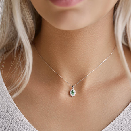 Diamond pendant with Tanzanite Goddess Elegance