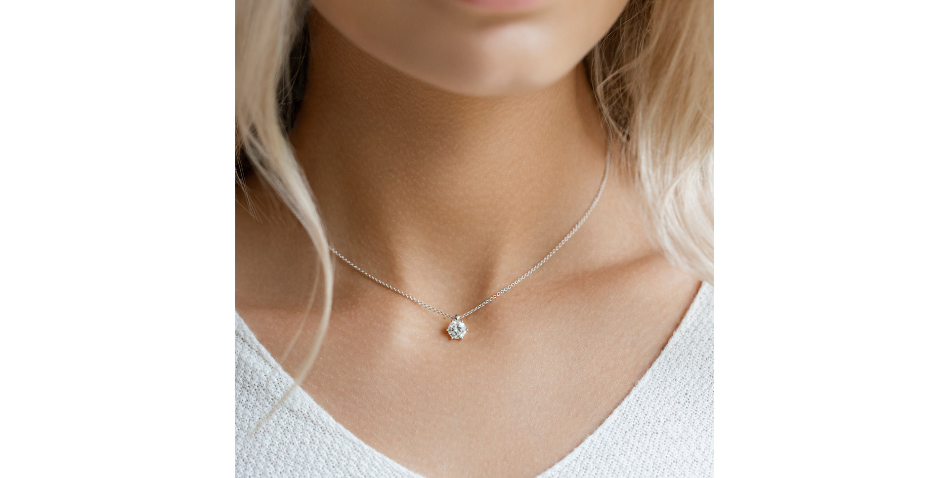 Diamond necklace Eternal Drop