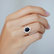 Diamond ring with Sapphire Trixie Princess3