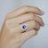 Diamond ring with Tanzanite Trixie Princess4
