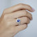 Diamond ring with Tanzanite Glamour Princess3