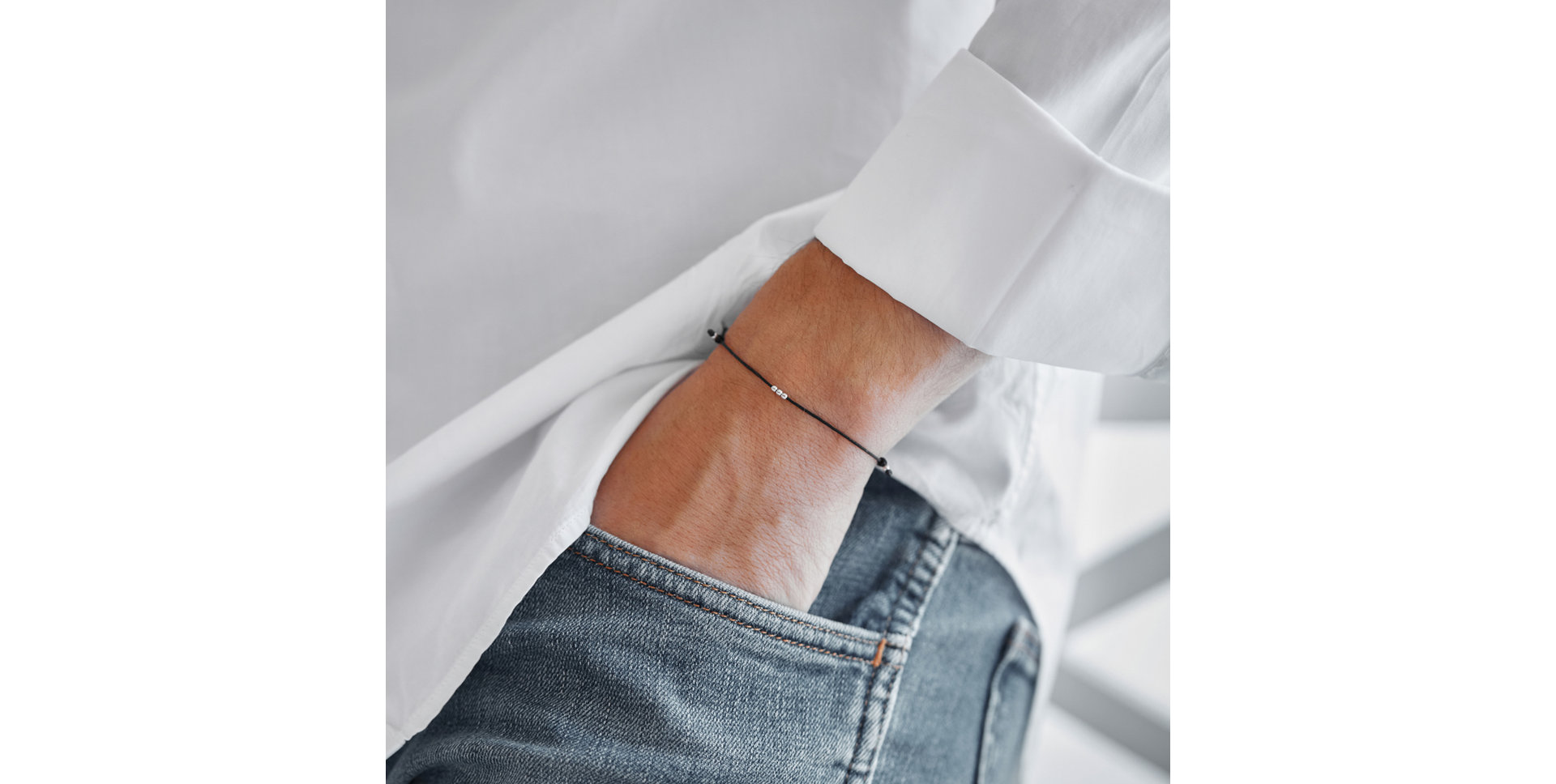 Men's bracelet Shamballa