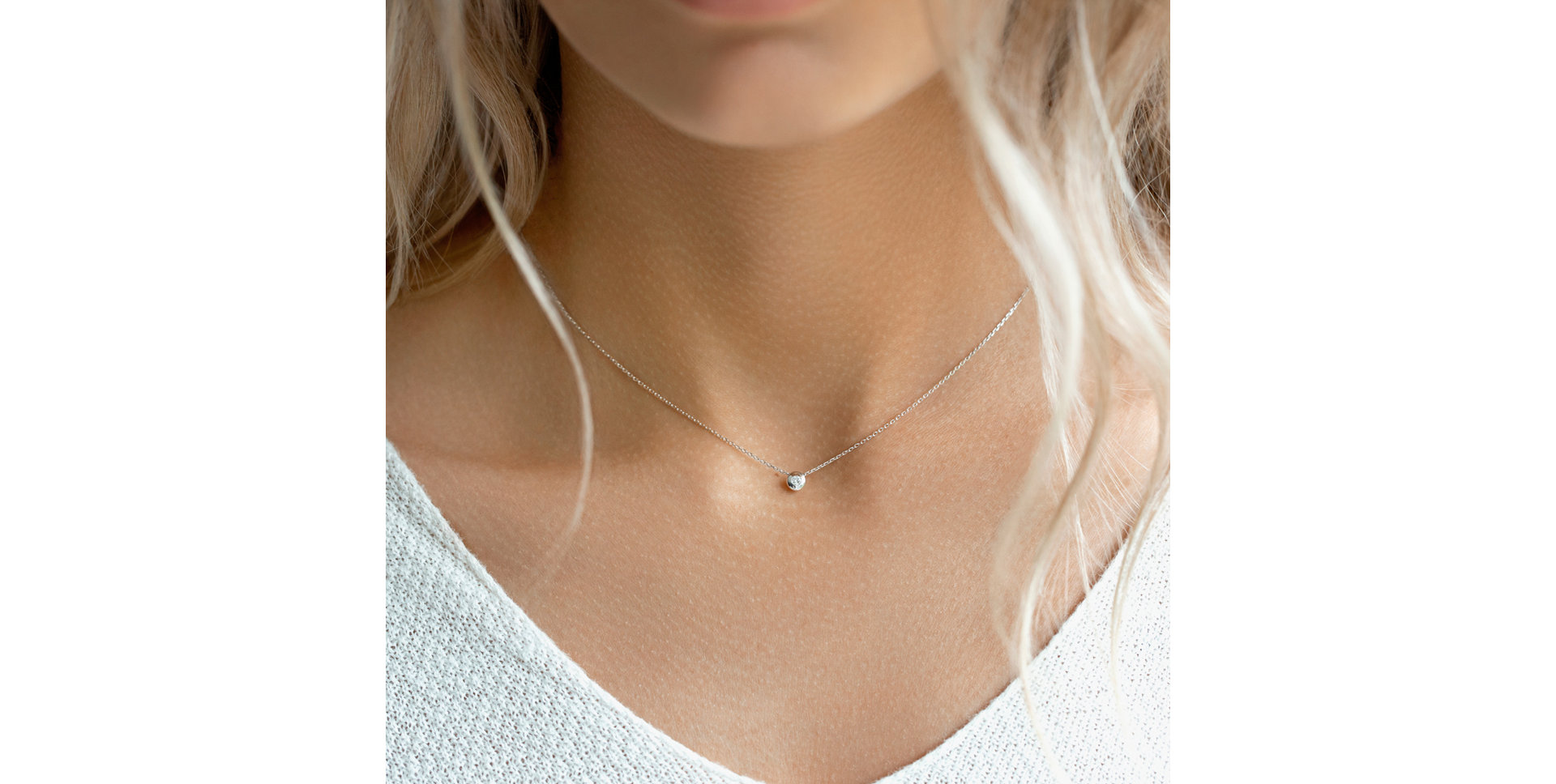 Diamond necklace Sparkling Dots