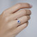 Diamond ring with Tanzanite Princess Glamour3