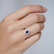 Diamond ring with Sapphire Glamour Princess5