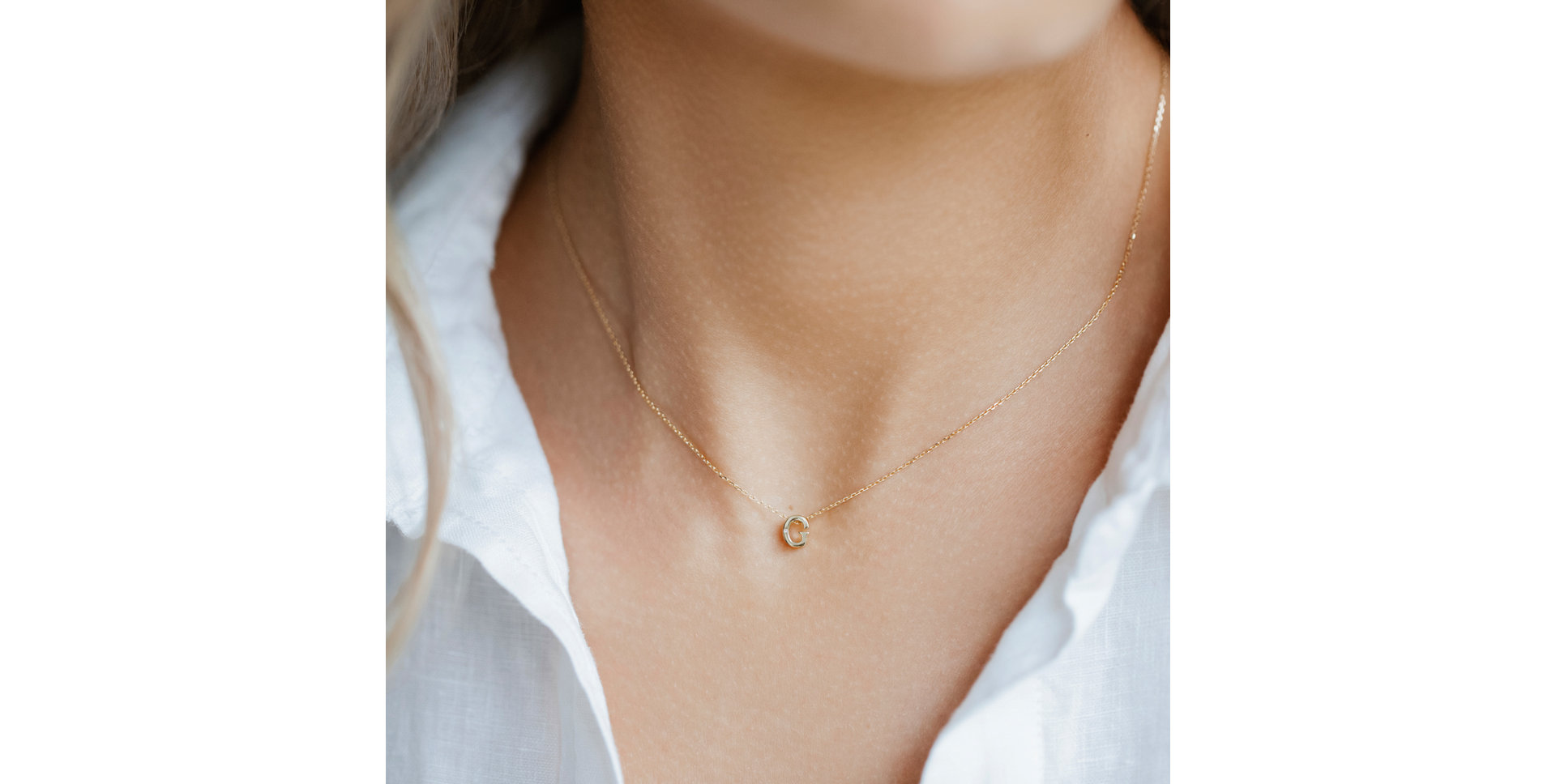 Diamond necklace Flat Line G