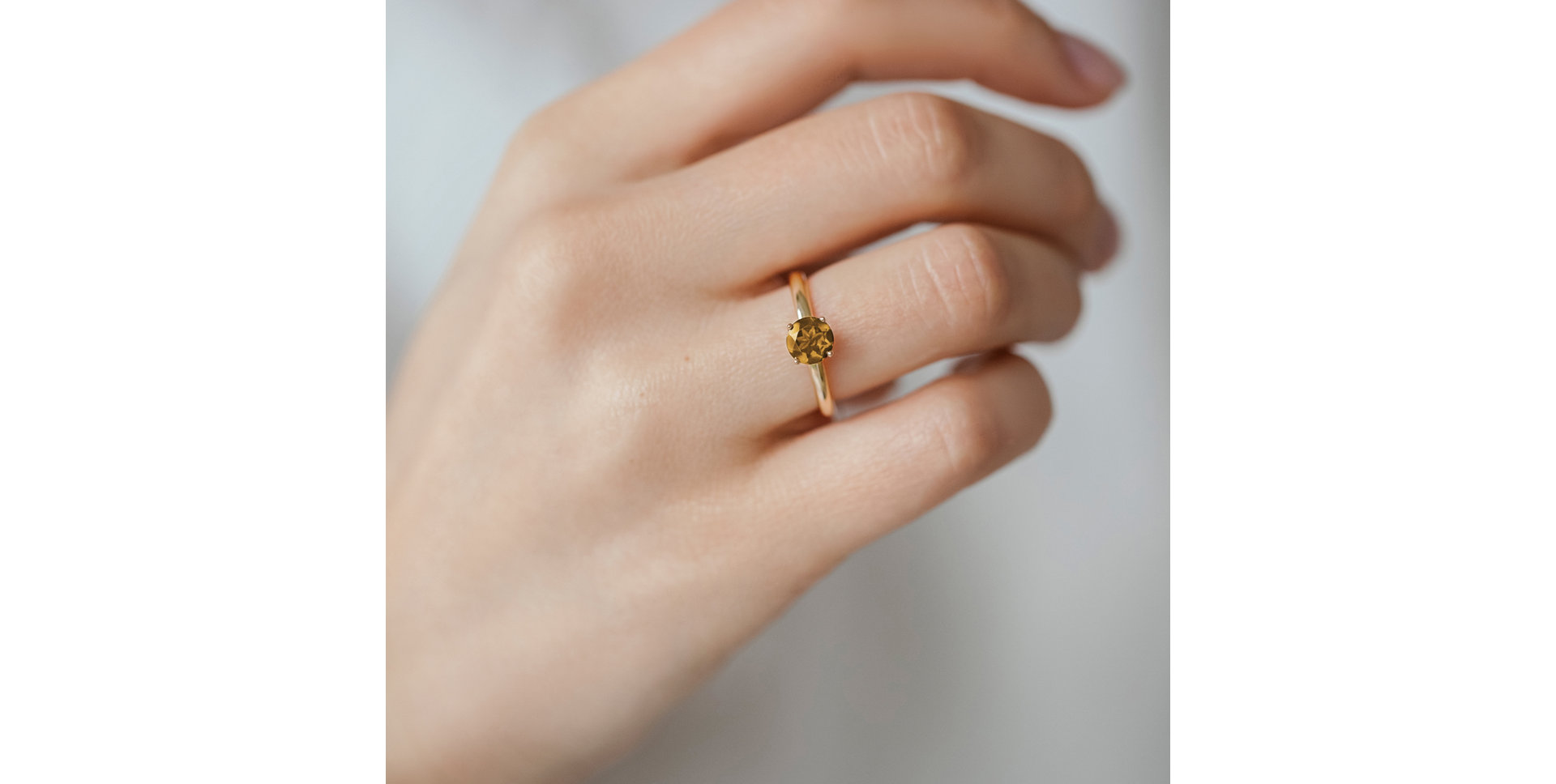 Ring with Citrine Madeira Bonbon