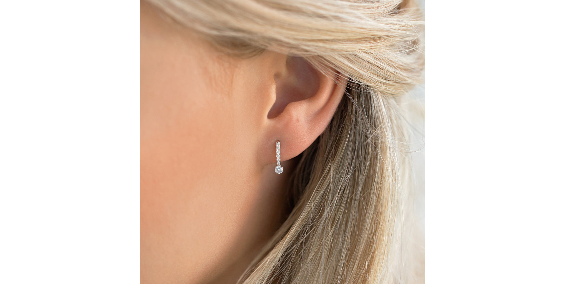 Diamond earrings Sparkless