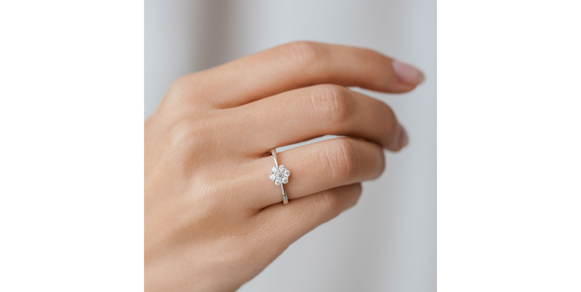 Diamond ring Shiny Flower