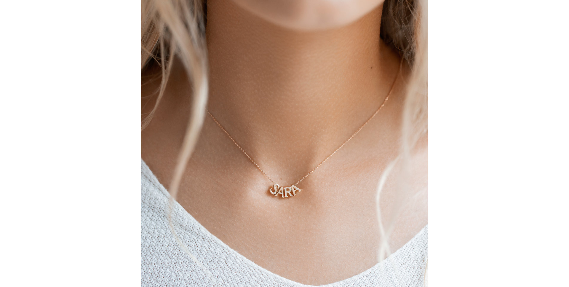 Diamond necklace Letters