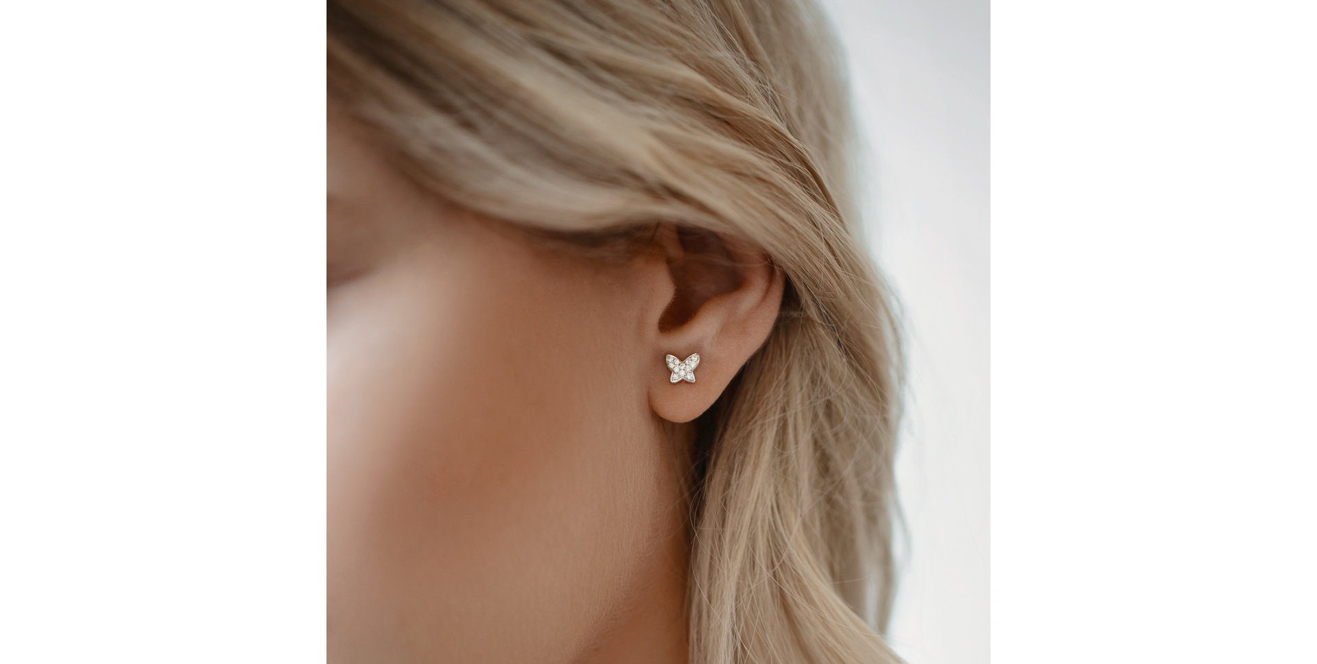 Diamond earrings Amazing Butterfly