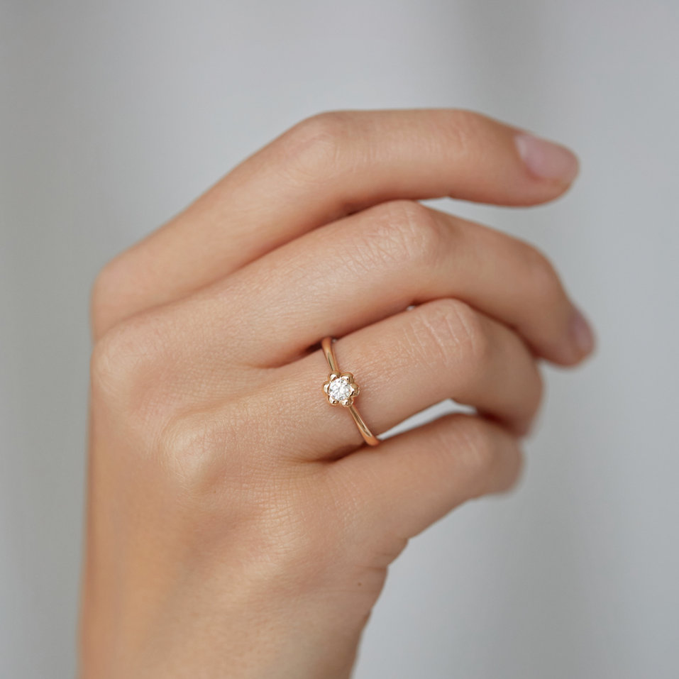 Diamond ring Blooming Love
