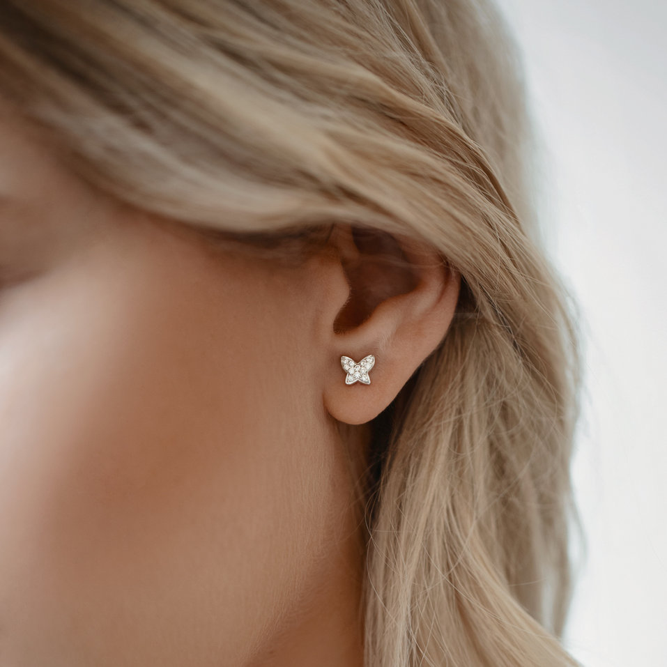 Diamond earrings Amazing Butterfly