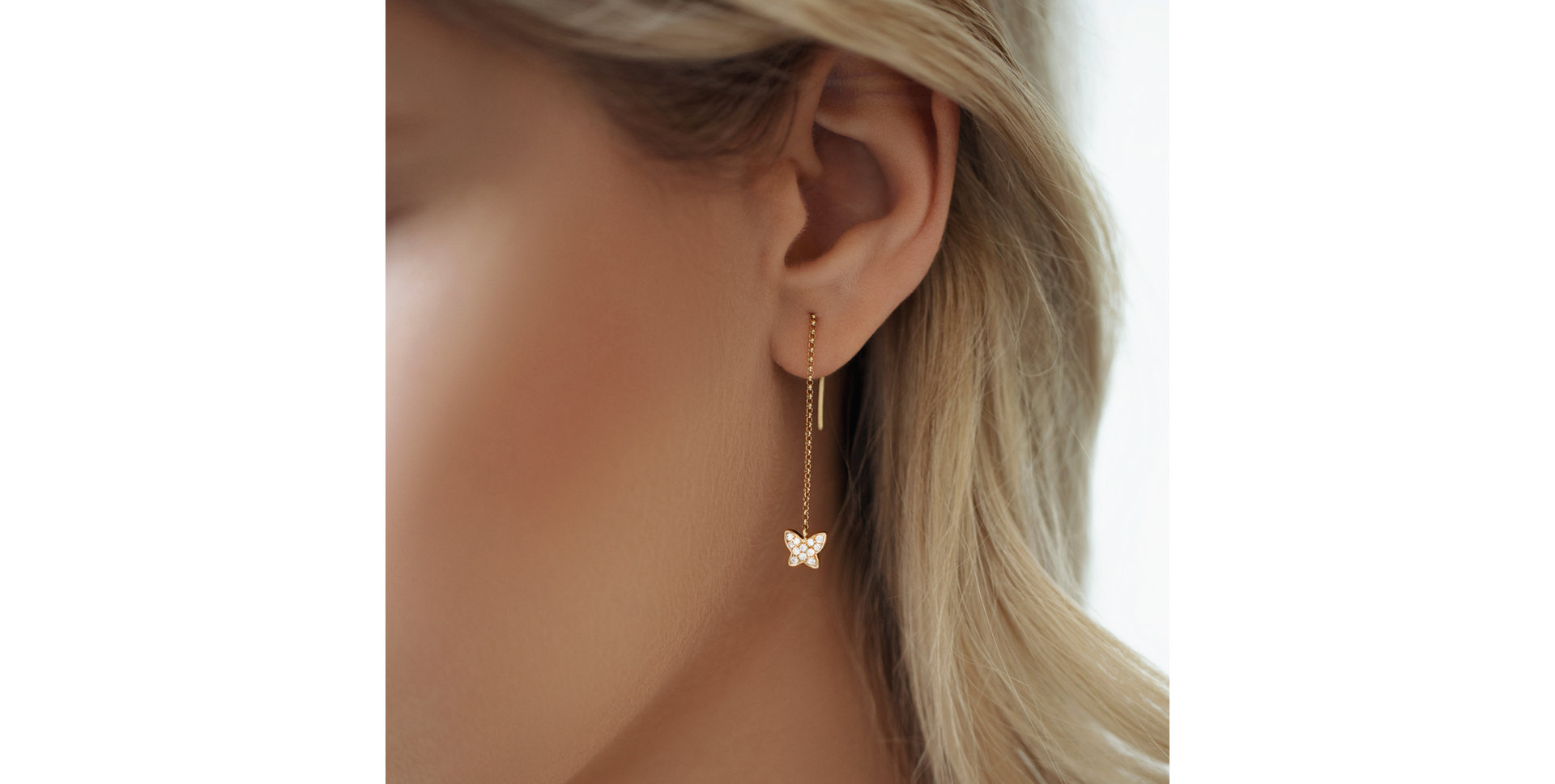 Diamond earrings Amazing Butterfly