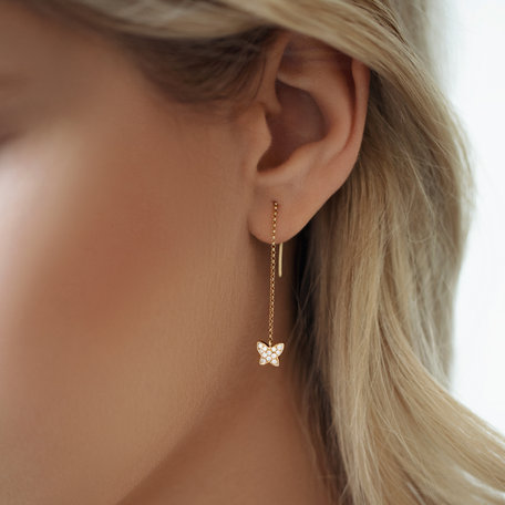 Diamond earrings Amazing Butterfly