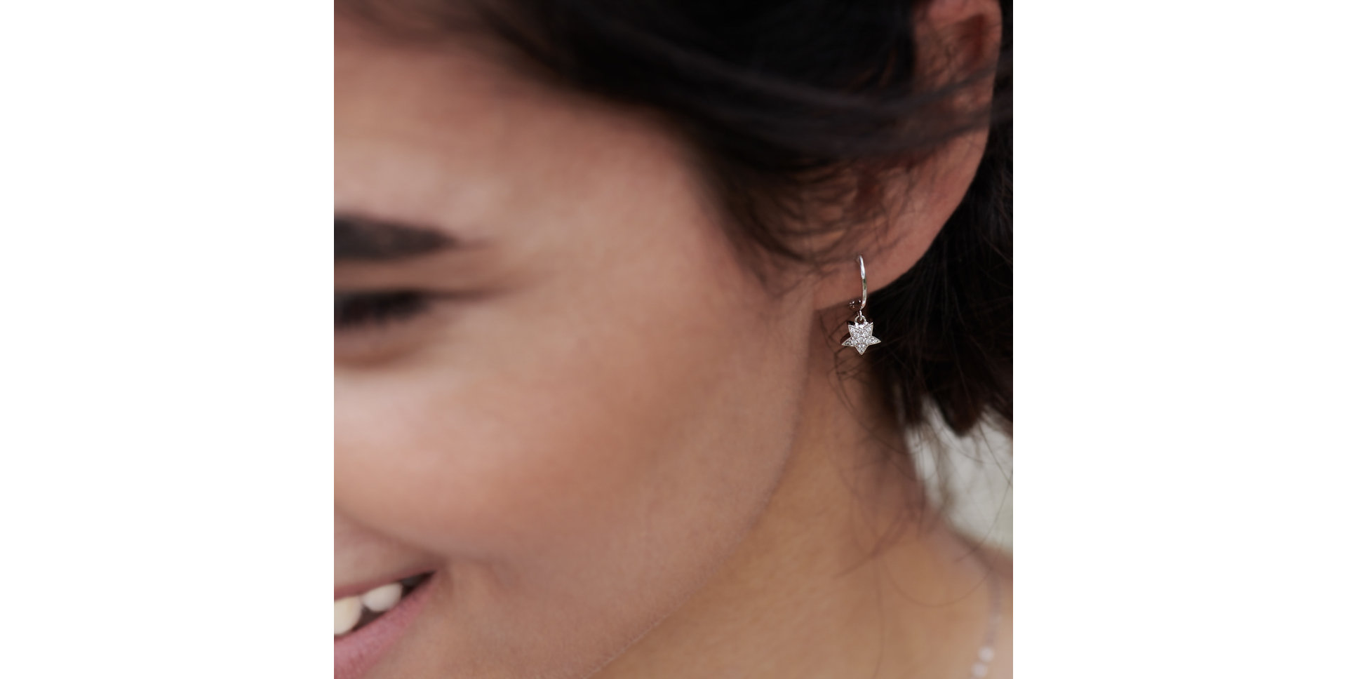 Earrings with brown diamonds Amazing Night