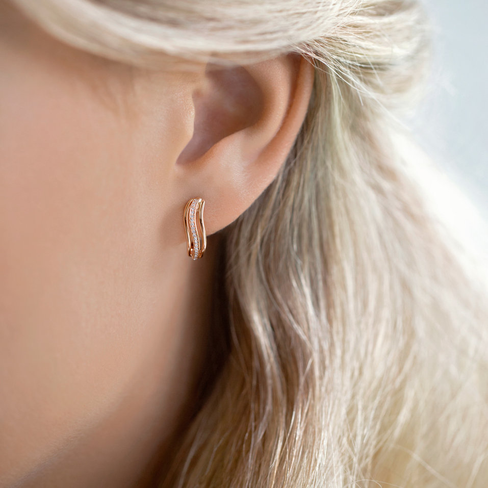 Diamond earrings Midnight Sea