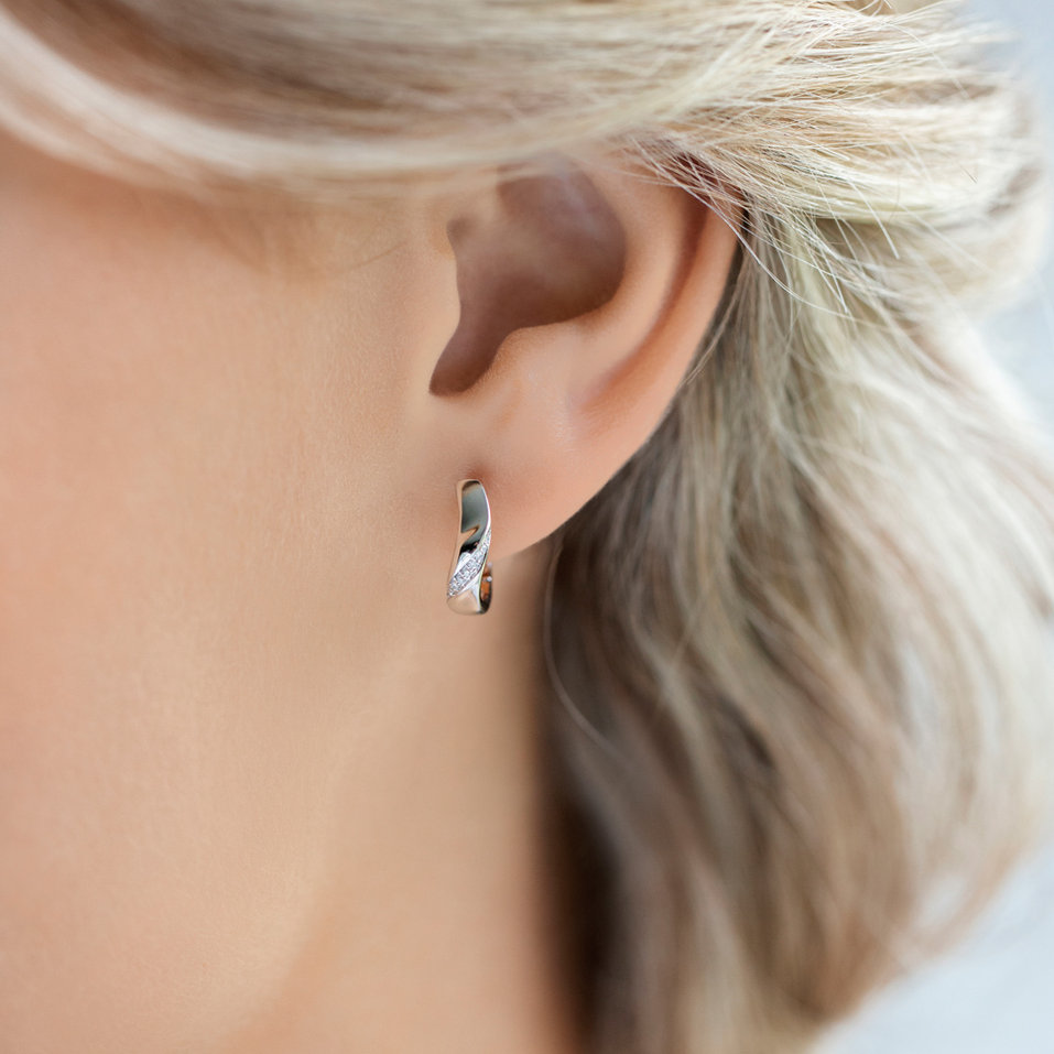 Diamond earrings Moon Ray