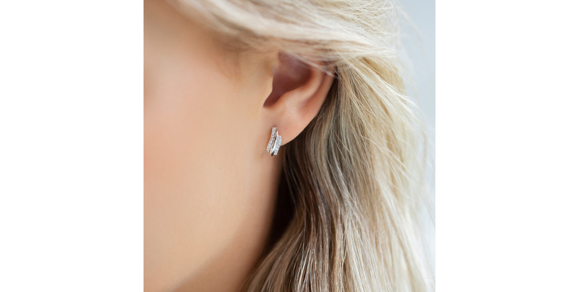 Diamond earrings Sparkling Sea