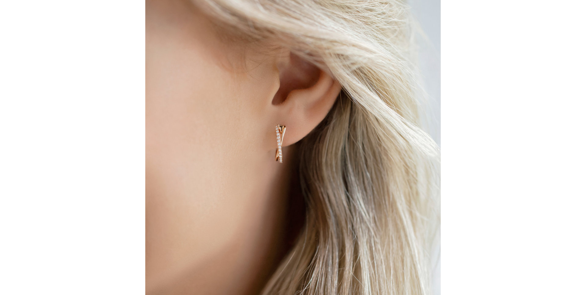 Diamond earrings Radiant Impulse