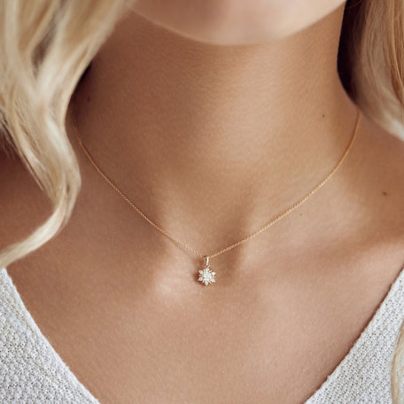 Diamond pendant Snow Star